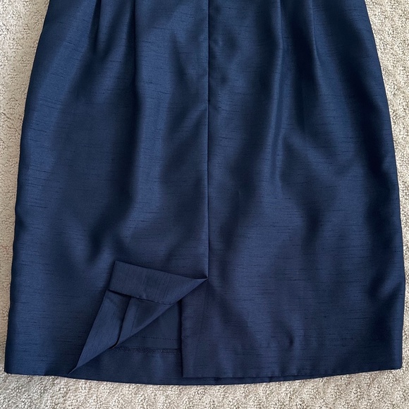 Tahari ASL Sleeveless Sheath Cocktail Dress Navy Blue 6 NWT Feminine Cocktail - Picture 12 of 15
